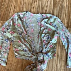 SOLD Long Sleeve Silky Camisole